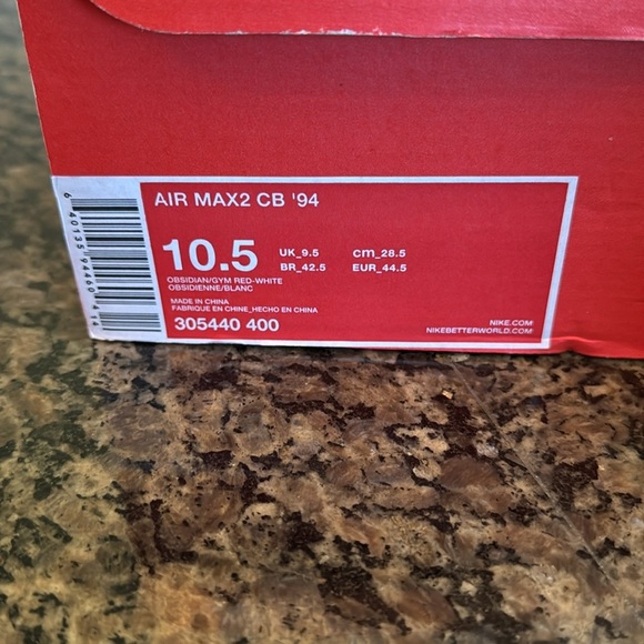 Nike air max max2 cb 94’ EUC 10.5 Gray and White High-Top Sneakers - Picture 12 of 13